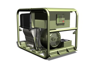 diesel generator military Model 3D