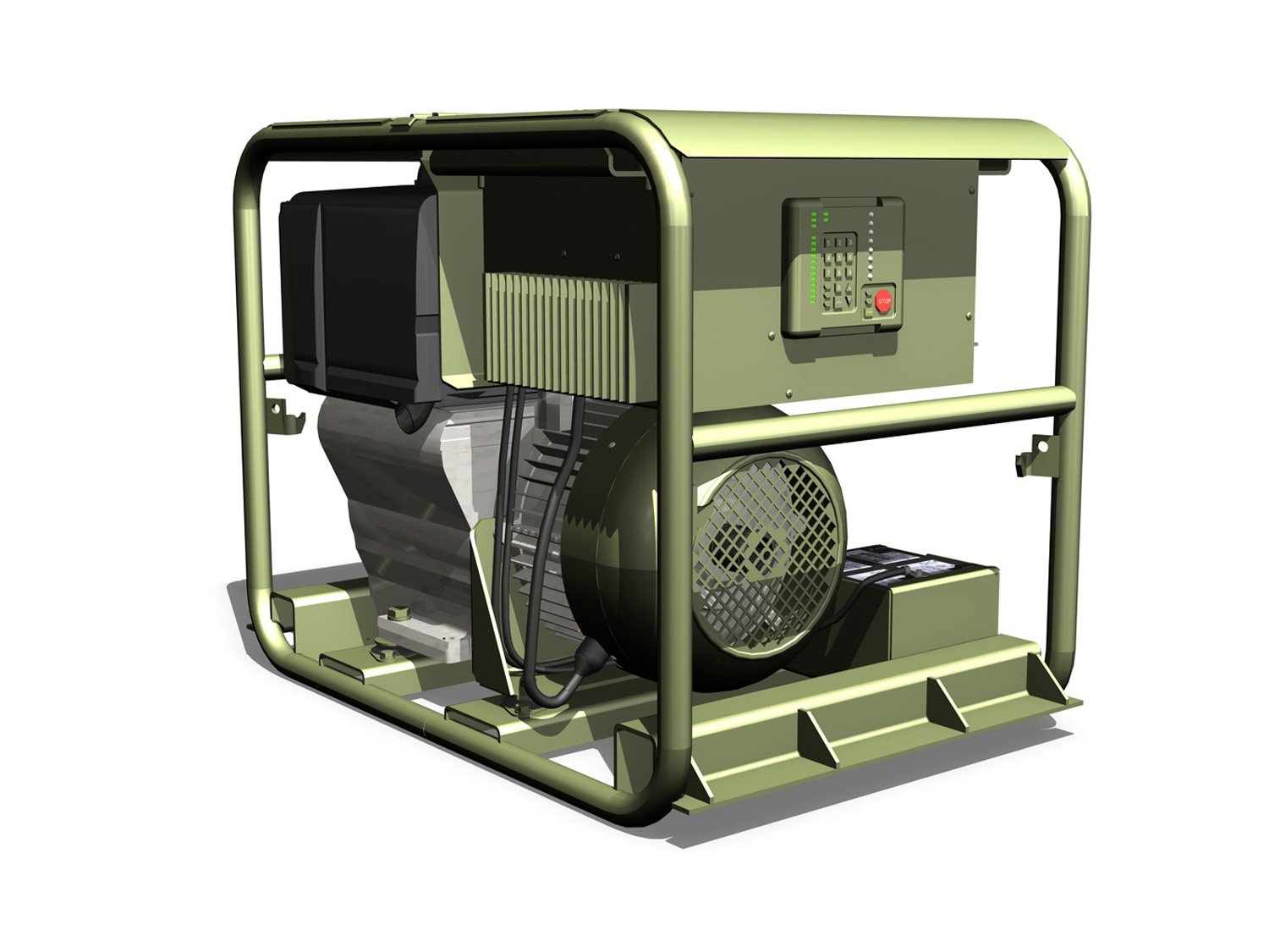 Diesel generator Military 3D Model in Machines 3DExport
