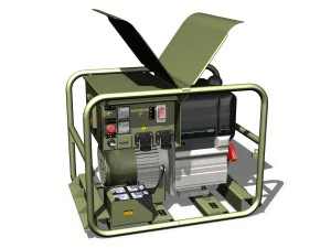 diesel generator military 3D Model