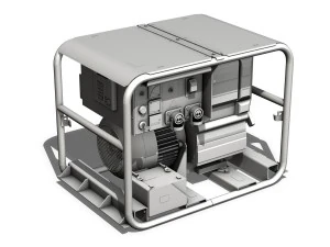 diesel generator military 3D Model