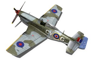 north american p-51d - cv-g Modello 3D