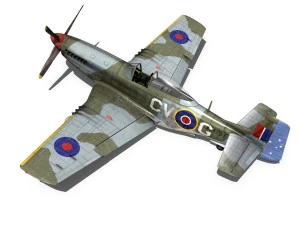 p-51d norte-americano - cv-g Modelo 3D