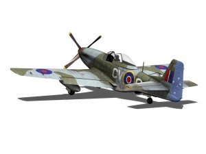 north american p-51d - cv-g Modello 3D