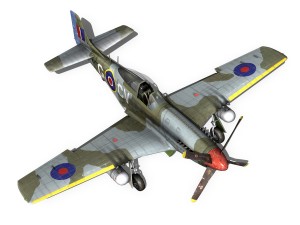 north american p-51d - cv-g Modello 3D