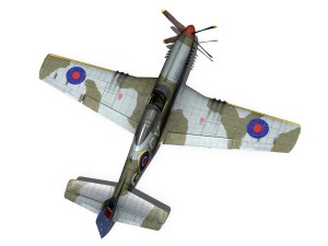 north american p-51d - cv-g Modello 3D