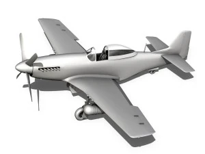 p-51d norte-americano - cv-g Modelo 3D