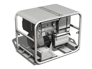 diesel generator Modello 3D