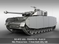 sdkfz161 pzkpfw iv panzer 4 ausfh Modello 3D