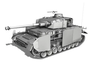 sdkfz161 pzkpfw iv panzer 4 ausfh 3D Model