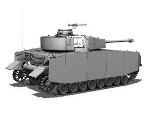 sdkfz161 pzkpfw iv panzer 4 ausfh 3D Модель
