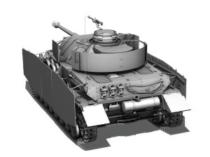 sdkfz161 pzkpfw iv panzer 4 ausfh 3D Model