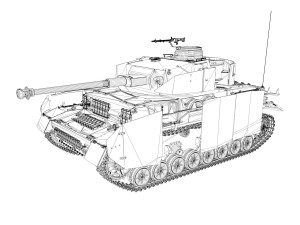 sdkfz161 pzkpfw iv panzer 4 ausfh 3D Модель