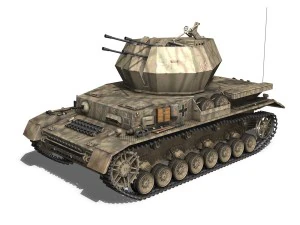 sdkfz 161 4 flakpanzer iv wirbelwind 3D Model