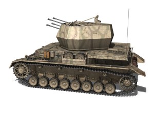 sdkfz 161 4 flakpanzer iv wirbelwind Model 3D