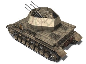 sdkfz 161 4 flakpanzer iv wirbelwind Model 3D
