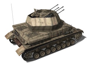 sdkfz 161 4 flakpanzer iv wirbelwind Model 3D