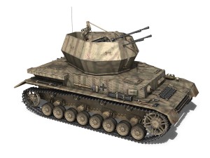 sdkfz 161 4 flakpanzer iv wirbelwind Model 3D