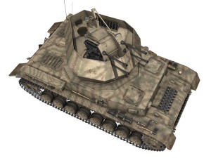 sdkfz 161 4 flakpanzer iv wirbelwind Model 3D