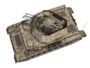 sdkfz 161 4 flakpanzer iv wirbelwind Model 3D