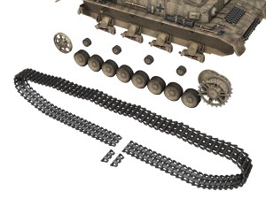 sdkfz 161 4 flakpanzer iv wirbelwind Model 3D