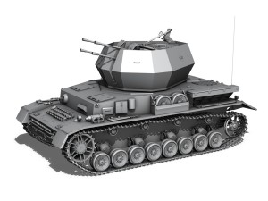 sdkfz 161 4 flakpanzer iv wirbelwind Model 3D