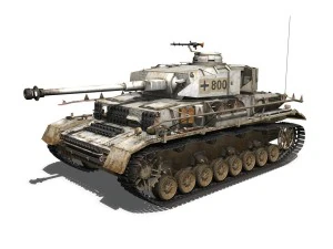 sdkfz161 pzkpfw iv panzer 4 ausf h winterkit 3D Model