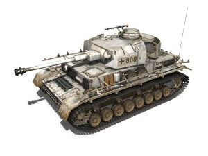 sdkfz161 pzkpfw iv panzer 4 ausf h winterkit 3D Model