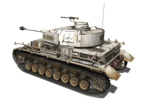 sdkfz161 pzkpfw iv panzer 4 ausf h winterkit 3D Model