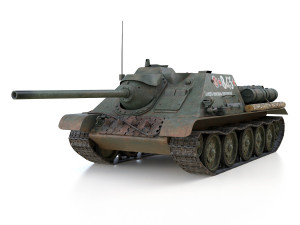 su-85 - 843 - soviet self-propelled 3Dモデル