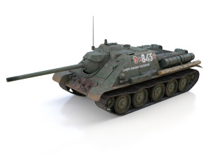 su-85 - 843 - soviet self-propelled 3Dモデル