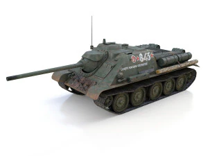 su-85 - 843 - soviet self-propelled 3D Model