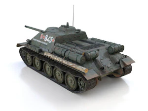 su-85 - 843 - soviet self-propelled 3D Model