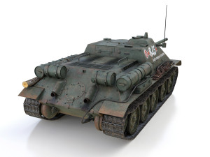 su-85 - 843 - soviet self-propelled 3Dモデル