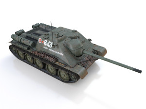su-85 - 843 - soviet self-propelled 3Dモデル