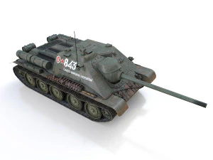 su-85 - 843 - soviet self-propelled 3D Model