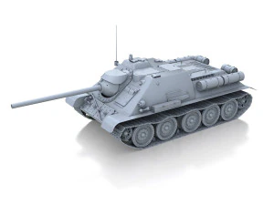 su-85 - 843 - soviet self-propelled 3D Model