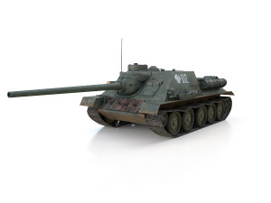 su-100 - 612 - soviet tank destroyer Modello 3D