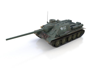 su-100 - 612 - soviet tank destroyer Modello 3D