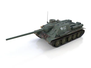 su-100 - 612 - soviet tank destroyer 3D Model