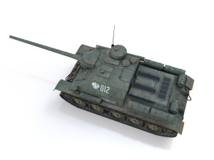 su-100 - 612 - soviet tank destroyer Modello 3D