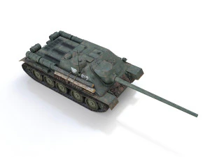 su-100 - 612 - soviet tank destroyer 3D Model