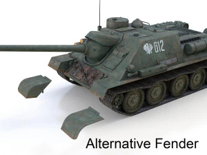 su-100 - 612 - soviet tank destroyer 3D Model