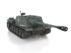 isu-122s - 16 - soviet assault 3D-Modell