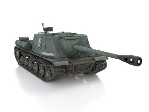 isu-122s - 16 - soviet assault 3D Model