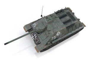 jagdpanzer su-85r - 75 - 6 panzer division 3D Model