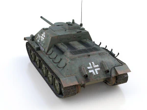 jagdpanzer su-85r - 75 - 6 panzer division 3D Model