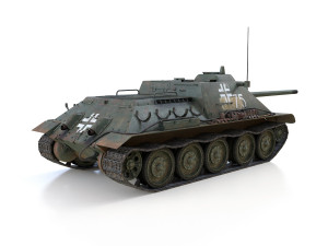 jagdpanzer su-85r - 75 - 6 panzer division 3D-Modell