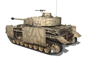 sdkfz 161 pzkpfw iv panzer 4 ausf h late 3D Model