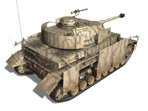sdkfz 161 pzkpfw iv panzer 4 ausf h late 3D Model