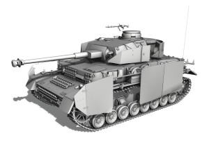 sdkfz 161 pzkpfw iv panzer 4 ausf h late Model 3D